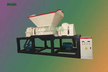 Heavy Duty Metal Recycling Shredder , Double Shaft Shredder Waste Plastic Crusher